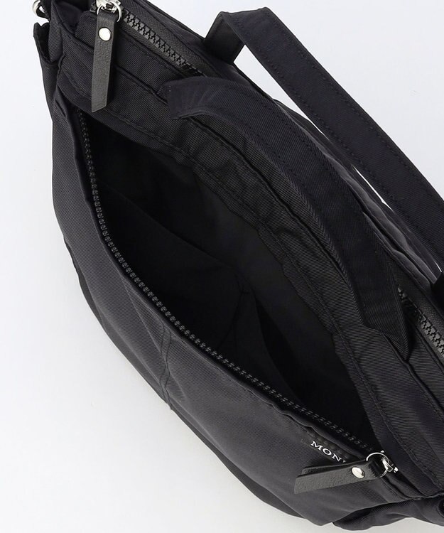 LA BAGAGERIE 【MONICA】サイドジップ2WAYトートバッグ ブラック