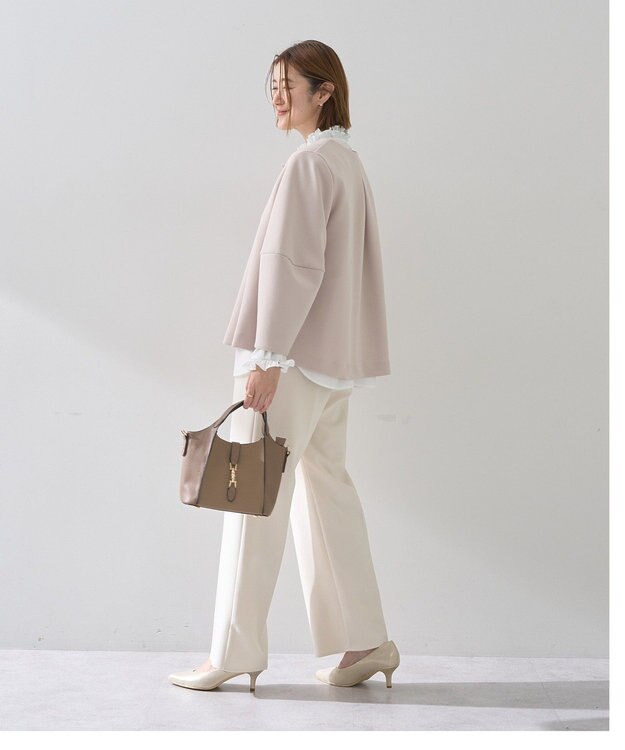 YECCA VECCA サイドベルテッドハイウエストパンツ Navy