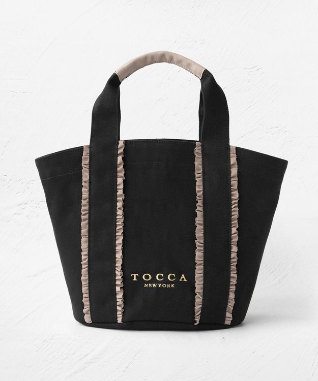 TOCCA 【八木アリサさん着用】TRILL TRIM CANVASTOTE キャンバストートバッグ ブラック系5
