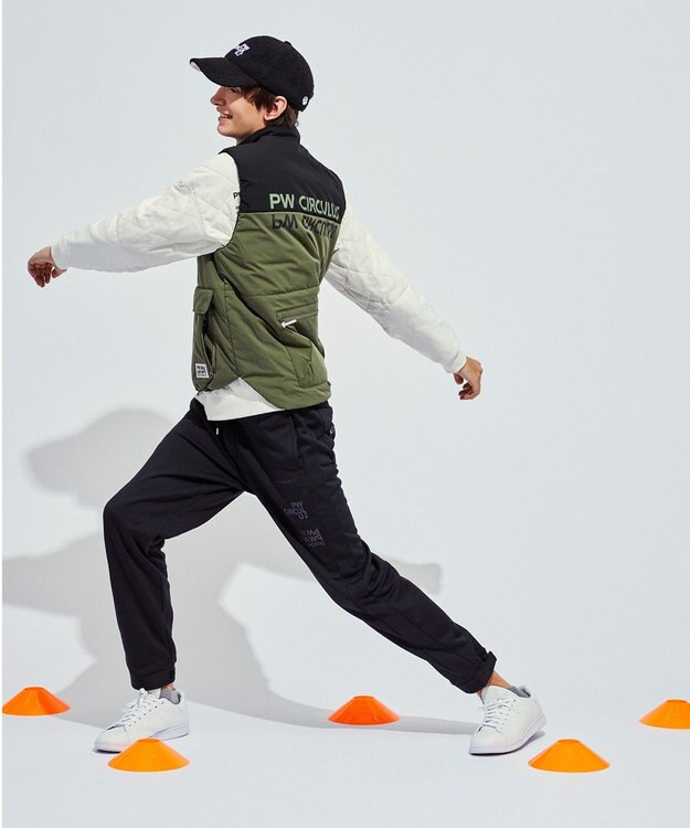PW CIRCULUS 【手軽に防寒】【MEN】中綿ベスト カーキ系