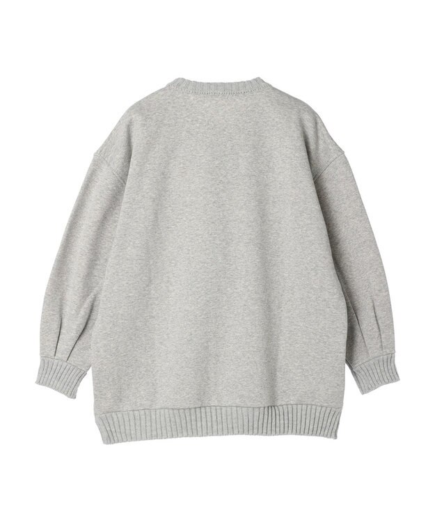 CRAFT STANDARD BOUTIQUE 片畔ニットドッキングチュニック Gray Mixture