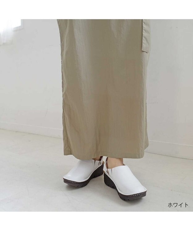 Pointer 本革2WAYサボサンダル ホワイト