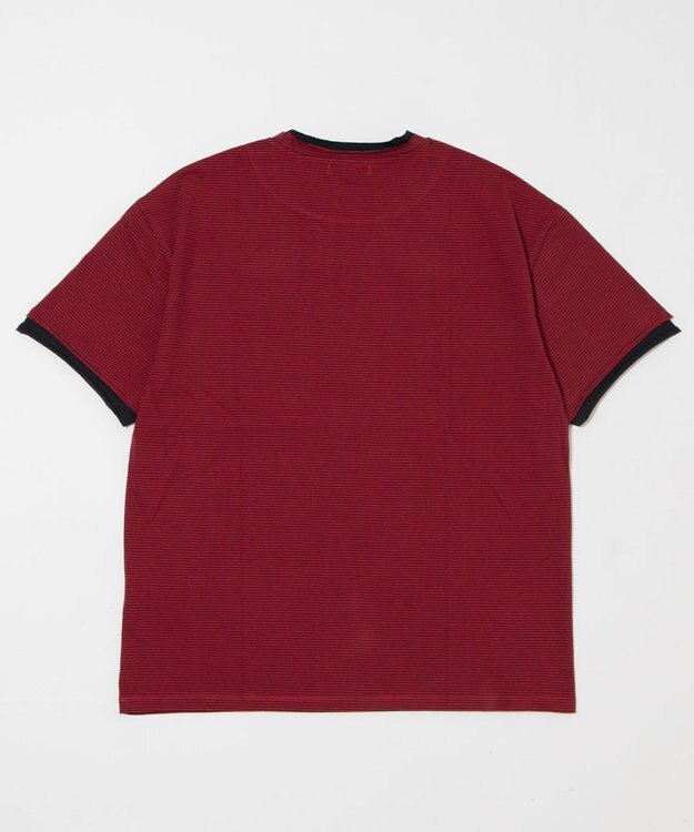 WEGO フェイクレイヤードボーダーT（SS） レッドボーダー