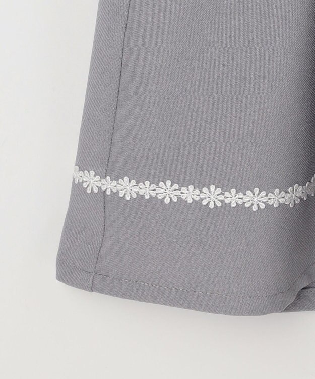 ANY KIDS 【2点セット】ノーカラー ボレロジャケット+襟付き ワンピース グレー