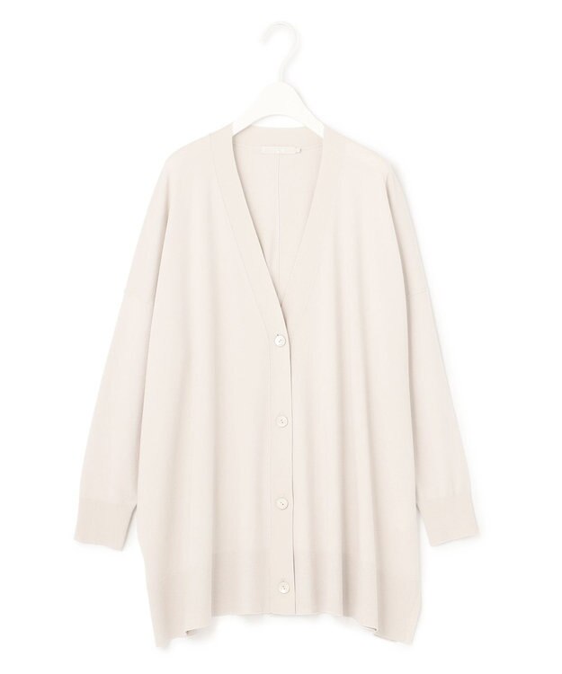 ICB 【洗える】ヴィスコースワイド カーディガン トープ系