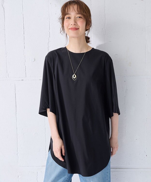 ANY オーバーシルエットブラウス ブラック