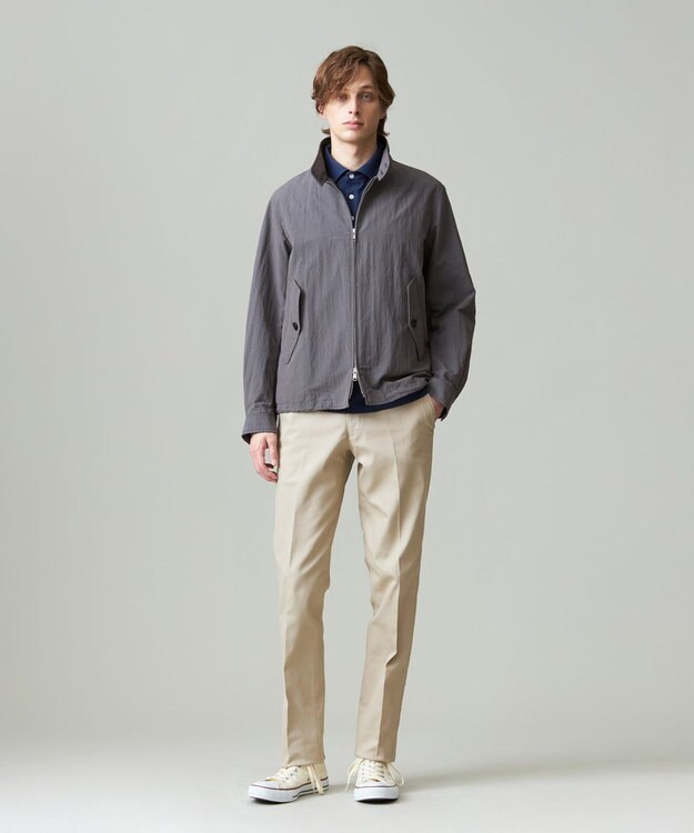 J.PRESS MEN 【KING SIZE】ピースダイ トリコチンストレッチパンツ ベージュ系