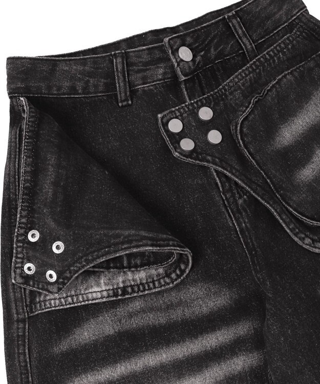 WEGO ラップブラストフレアデニム ブラック