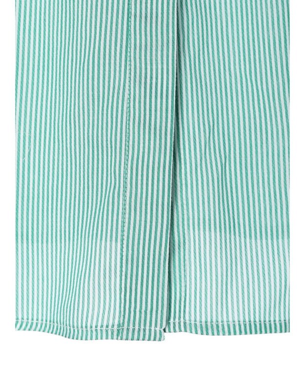 AMERICAN HOLIC カルゼギャザーシャツチュニック Stripe Green