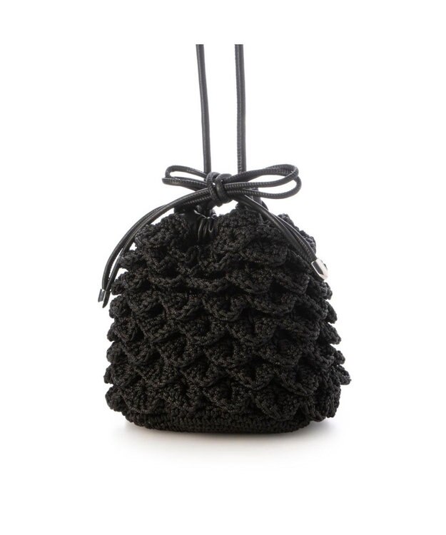 UNBILLION カシュカシュ cachecache / クロッシェミニ巾着バッグ ブラック