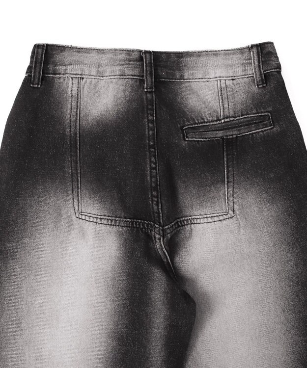 WEGO ラップブラストフレアデニム ブラック