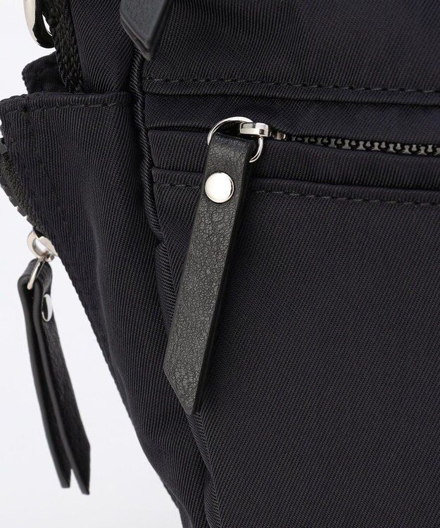 LA BAGAGERIE 【MONICA】サイドジップ2WAYトートバッグ ブラック