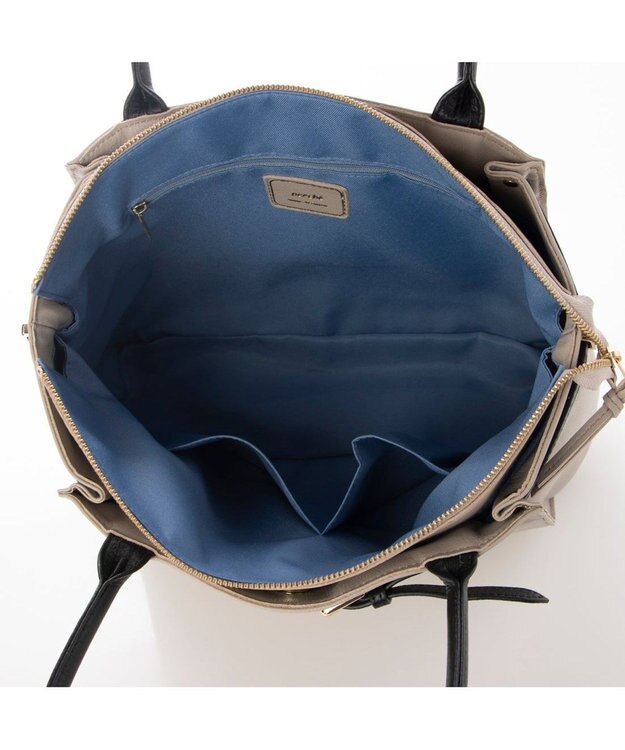 UNBILLION 【テレビ ドラマ着用アイテム】ペルケ perche / WEB限定牛革ソフトA4ベルトトート グレーミックス