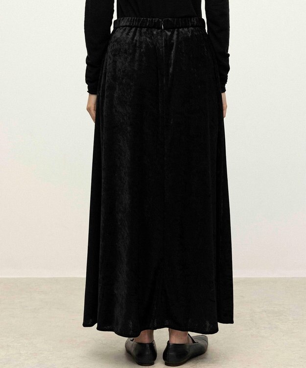 NAVE 【ReNAVE】クラッシュベロア スカート ブラック系