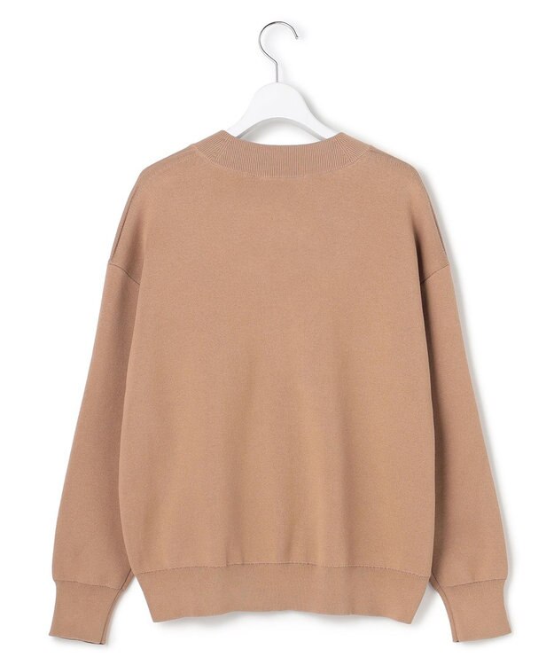 ICB 【先行予約】 コットンポリエステルスムース Vネックニット アプリコットベージュ