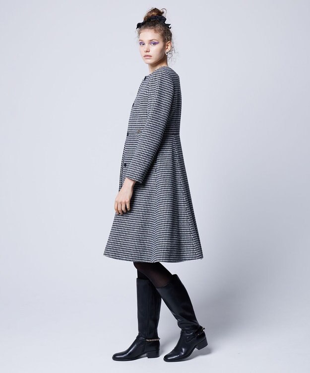 TOCCA 【消臭】RHYTHMIC PACE 千鳥柄コート ブラック系