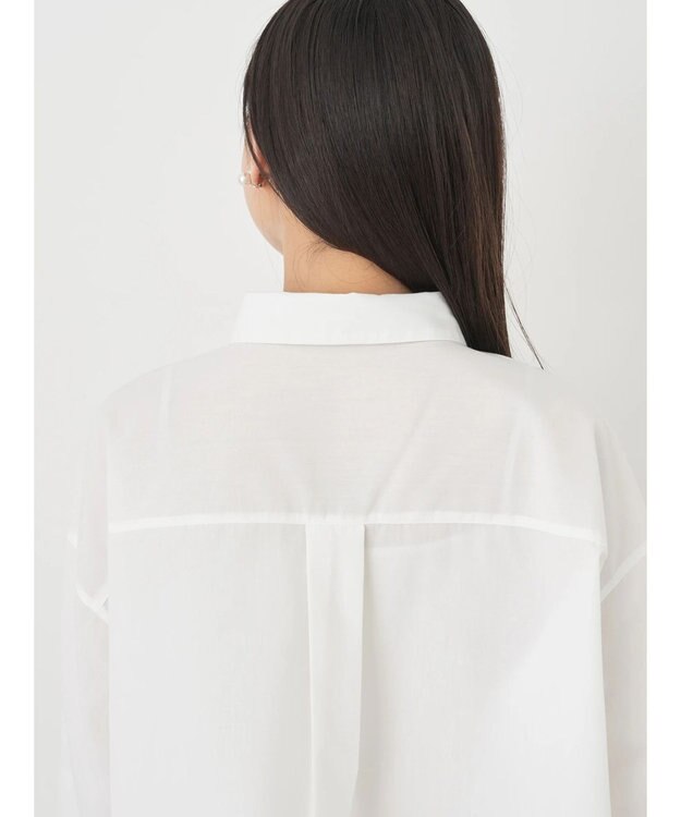 earth music&ecology ドロストヘムショートシャツ Off White