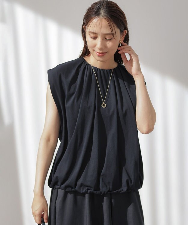 組曲 L 【先行予約・WEB限定】サマージャージーバルーンシルエット カットソー ネイビー系