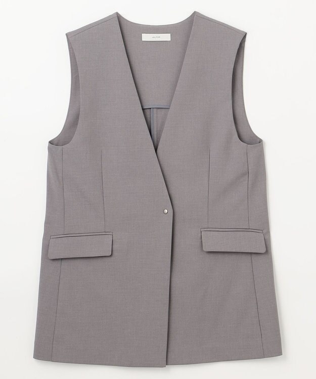 ANY 【セットアップ可能/ストレッチ】イージーケアジレ グレー