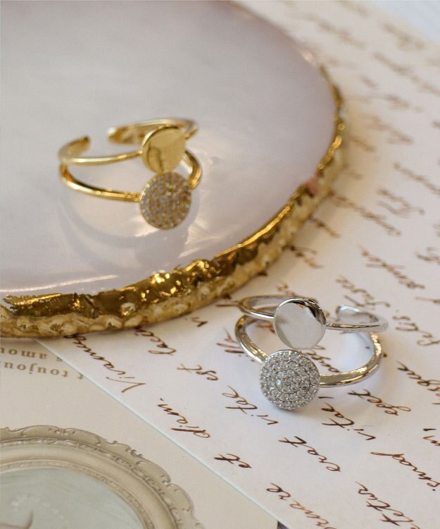 Tiaclasse ダブルサークルリング ゴールド