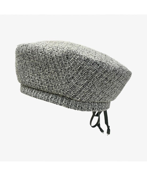林八百吉商店 un chapeau  ツイードベレー グレーミックス
