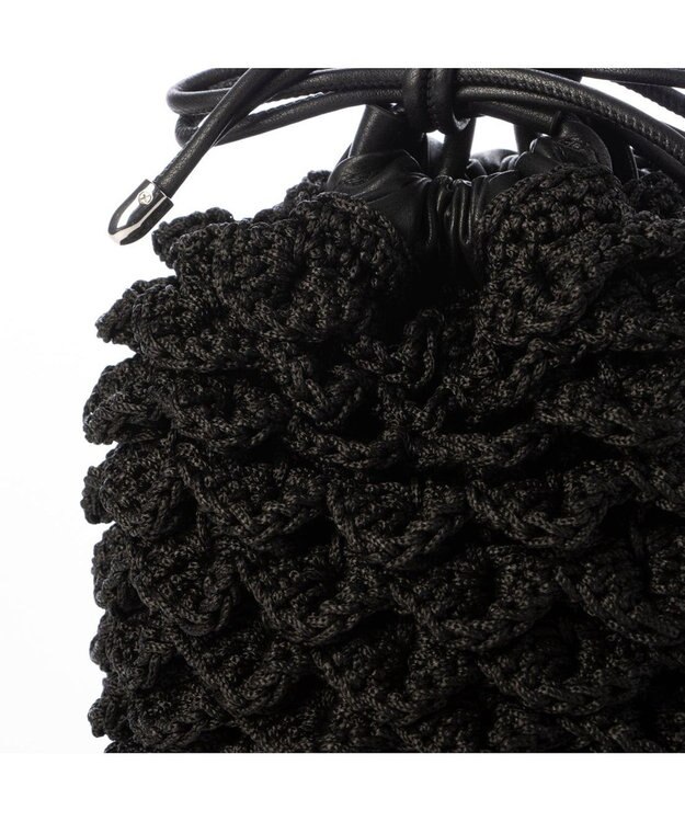 UNBILLION カシュカシュ cachecache / クロッシェミニ巾着バッグ ブラック