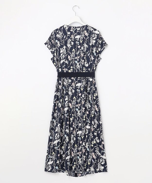 自由区 S 【ご好評につき追加生産・新色追加】ハーバルフロープリント ワンピース ネイビー系4