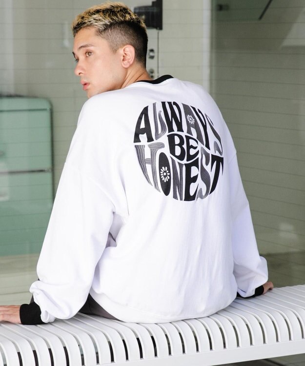 WEGO ヘビーウエイトファンシーロゴプルオーバー 柄1