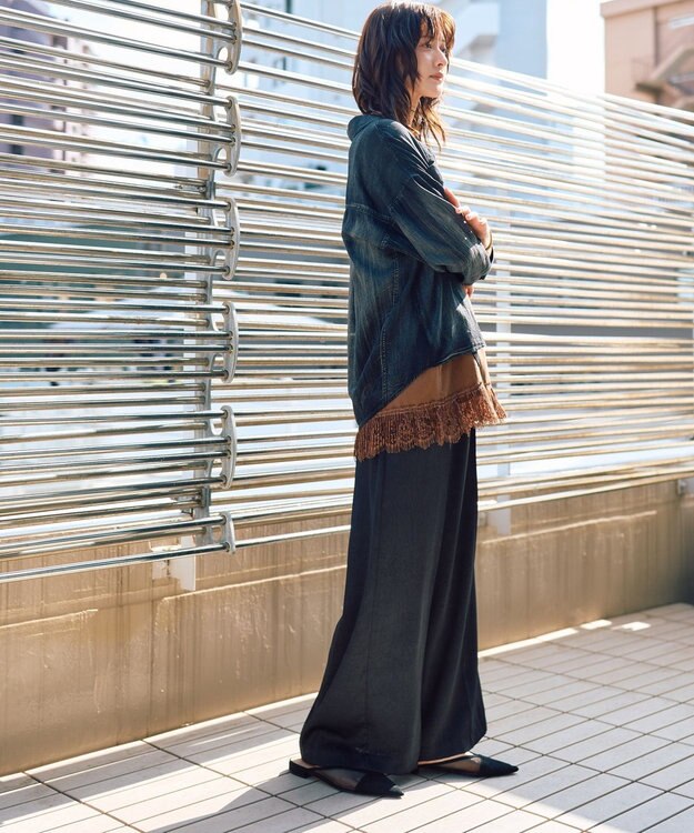 YECCA VECCA レースキャミソール Brown