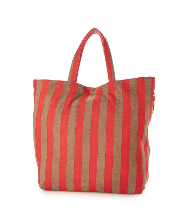 UNBILLION VERYコラボ カシュカシュ cachecache / リングカラビナ付パイルトート レッド