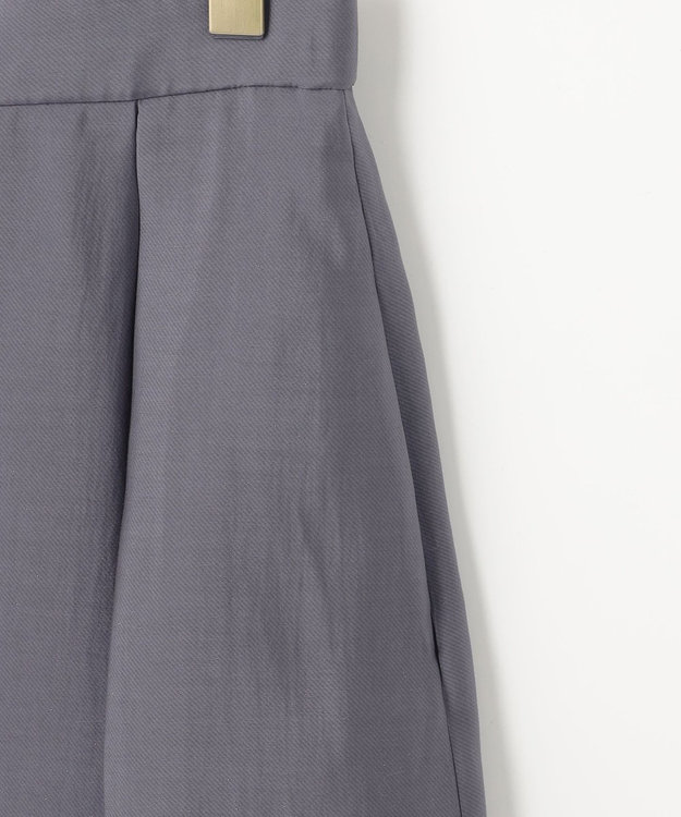 組曲 ラメオーガンジー スカート グレー系