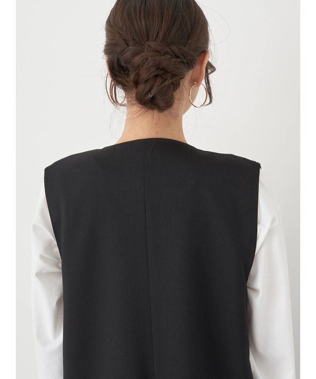 earth music&ecology ノーカラージレ Black