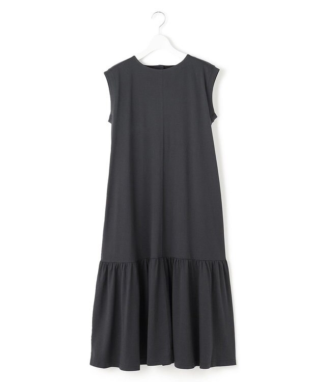 J.PRESS YORK STREET 【WOMEN】フレアギャザー ワンピース ブラック系