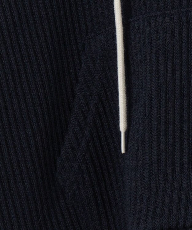 WEGO バイカラーニットジップパーカー ネイビー