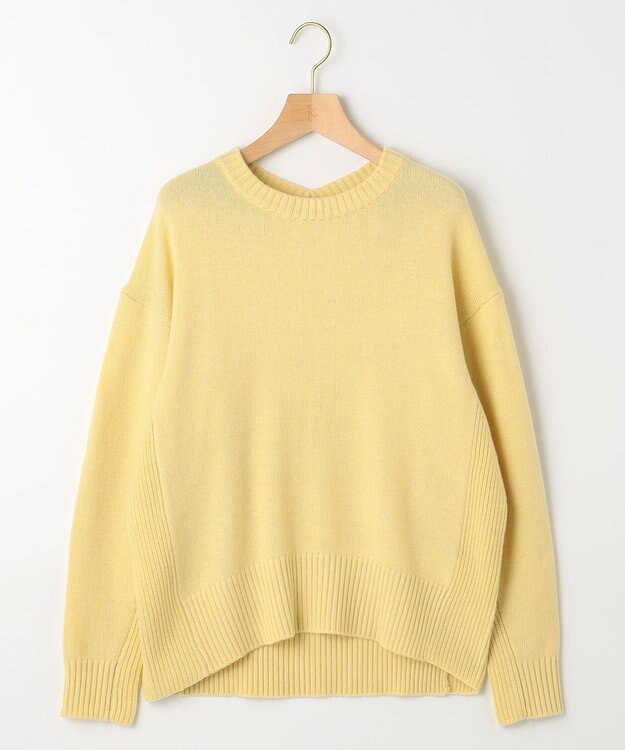 組曲 S カシミヤブレンドバルキープルオーバー ニット イエロー系