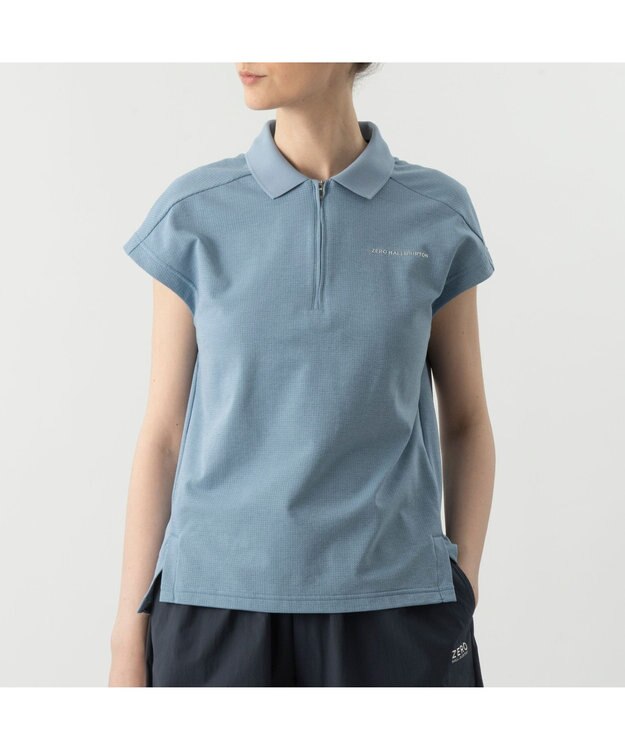 ZERO HALLIBURTON 通気性抜群 コンフォートフレンチスリーブ ZHG-W6S6a 85219 ライトブルー