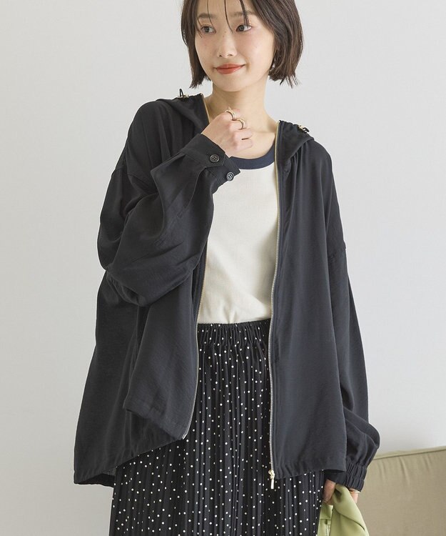 AMERICAN HOLIC フーディーシアーブルゾン Dark Navy