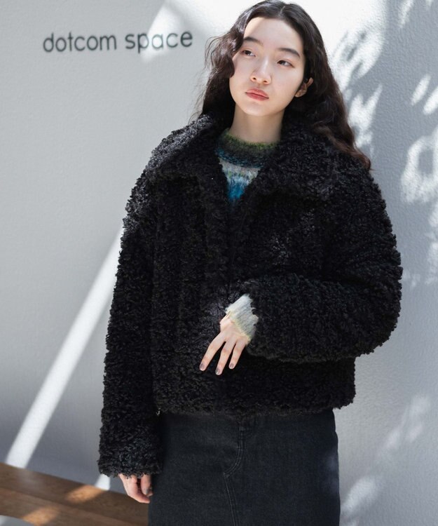 WEGO ボアファーブルゾン ブラック