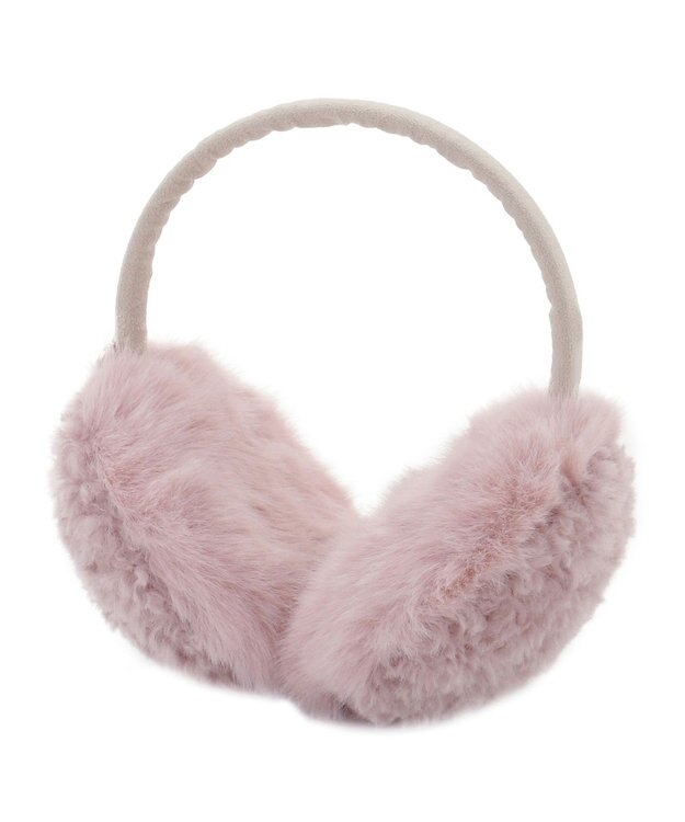 MOONBAT FURLA(フルラ)ファーMix コンパクト イヤマフ 無地 ピンク