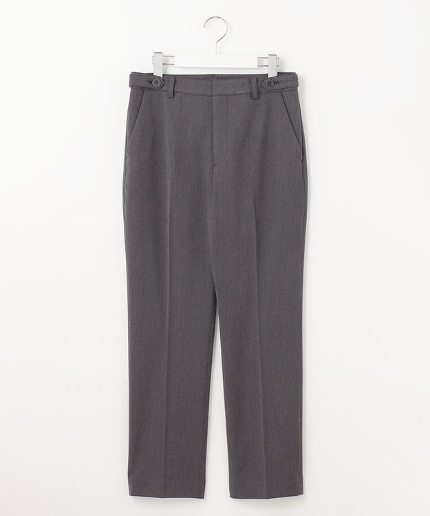 J.PRESS LADIES S 【洗える】2way thermoサキソニー テーパード パンツ グレー系