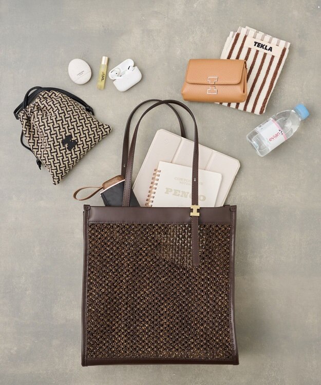 IACUCCI 【予約】ジュリエッタ RETE PAGLIA/RUGA ダークブラウン