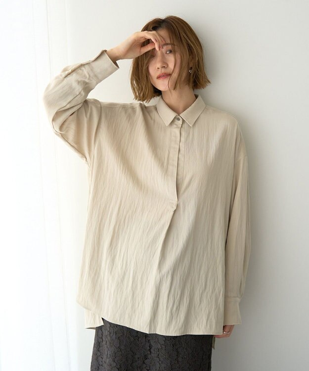 YECCA VECCA スキッパーオーバーシャツ Brown