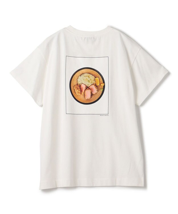 uncrave 【UNISEXあり】トンカツ Tシャツ（uncrave WHITE） オフ