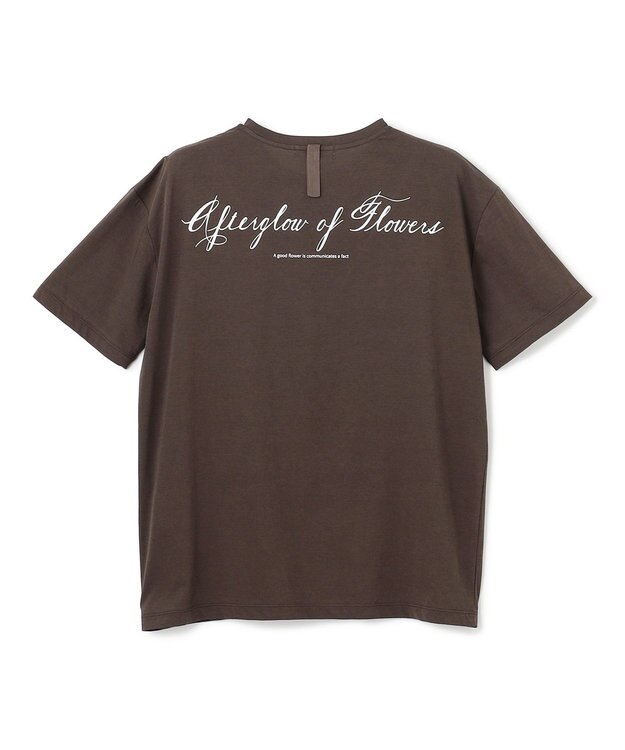 BEIGE， 【洗える】CAMPANULA / メッセージプリントTシャツ Brown