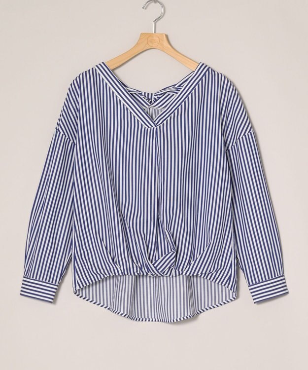 ONWARD Reuse Park 【any FAM】ブラウス春夏 ネイビー