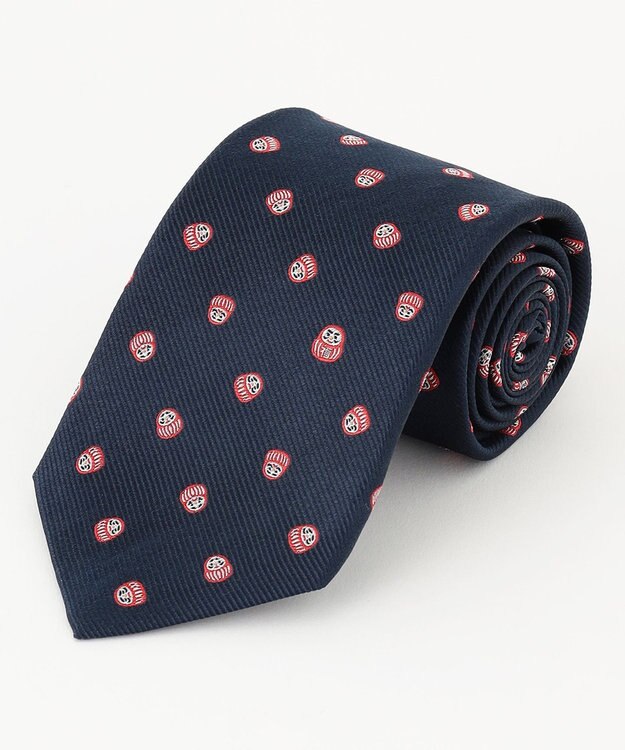 J.PRESS MEN 【J.PRESS JOKE TIE COLLECTION】七転び八起き ネイビー系7