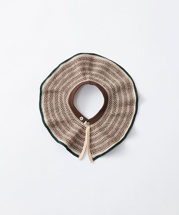 TRICOTE ヘリンボーン柄ニットスタイ 82BEIGE