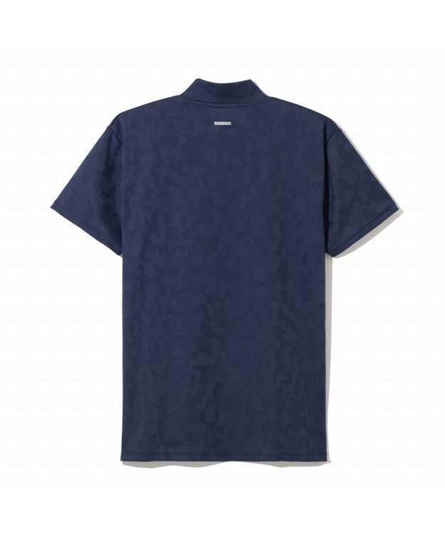 ZERO HALLIBURTON エレガントカモ柄ジャガードモックネックTシャツ ZHG-M5S8b 82957 ネイビー
