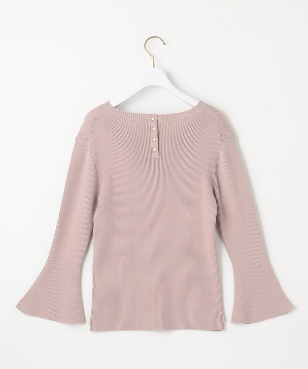 ANY SIS 【洗える】フレアースリーブ ニット ローズグレー