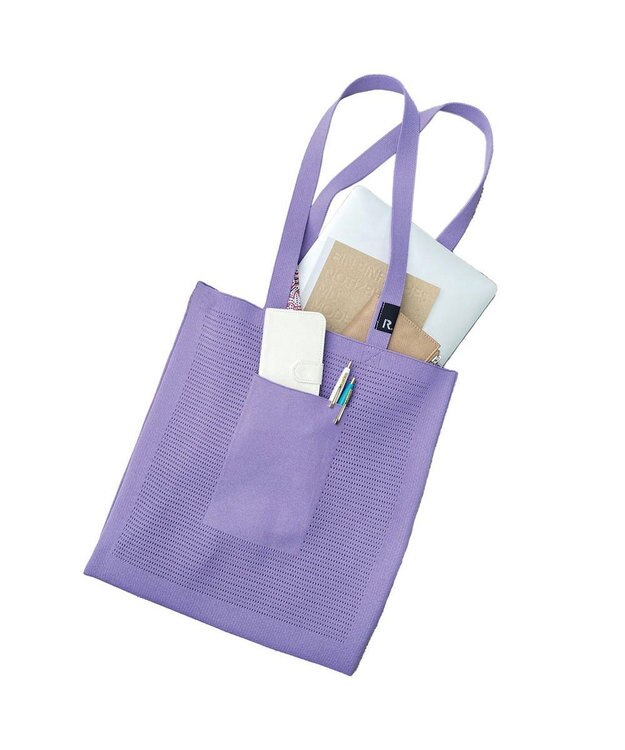 ROOTOTE 6469【A4サイズ収納】SC.A4.フラット.アミ-A 07：ラベンダー